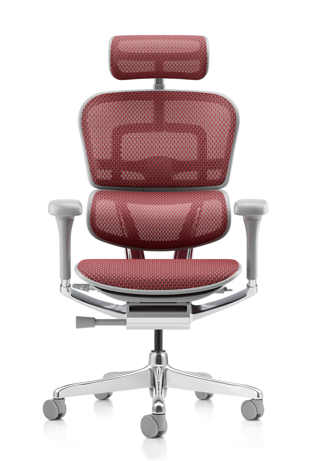 Ergohuman Elite G2 Red Mesh Grey Frame