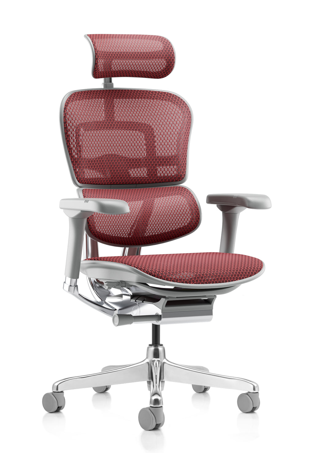 Ergohuman Elite G2 Red Mesh Grey Frame