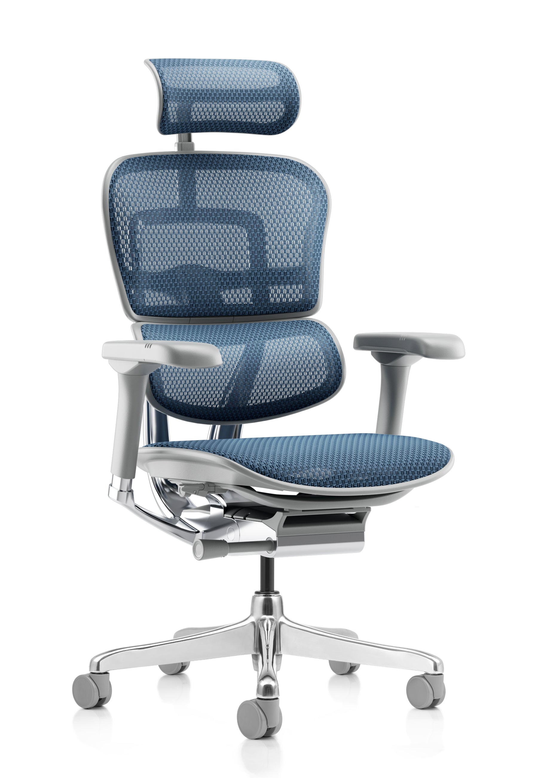 Ergohuman Elite G2 Blue Mesh Grey Frame