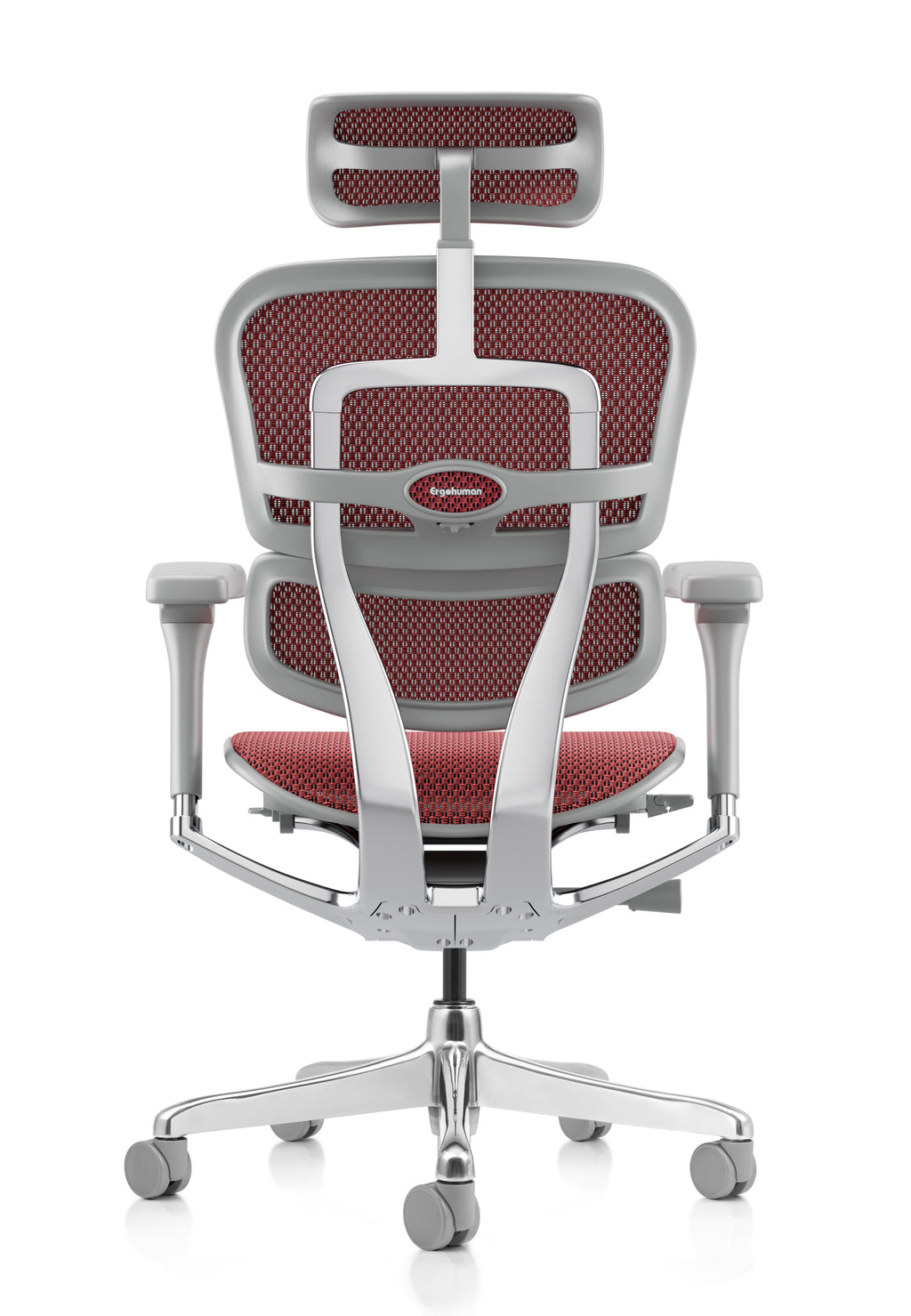 Ergohuman Elite G2 Red Mesh Grey Frame