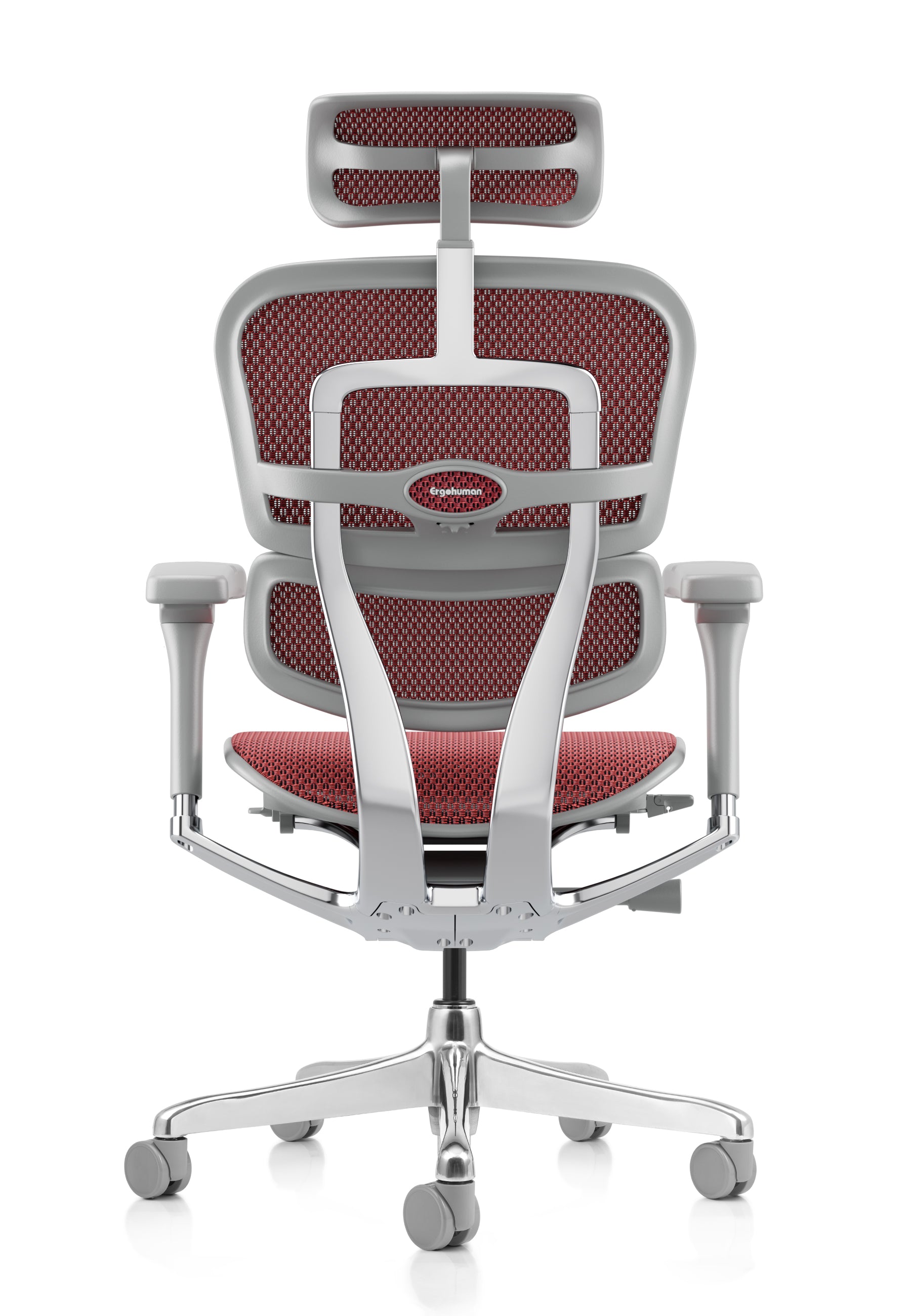 Ergohuman Elite G2 Red Mesh Grey Frame