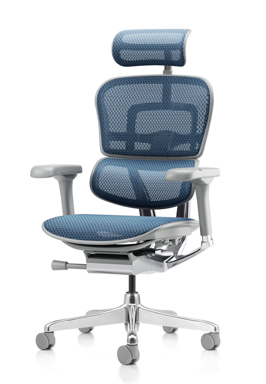 Ergohuman Elite G2 Blue Mesh Grey Frame
