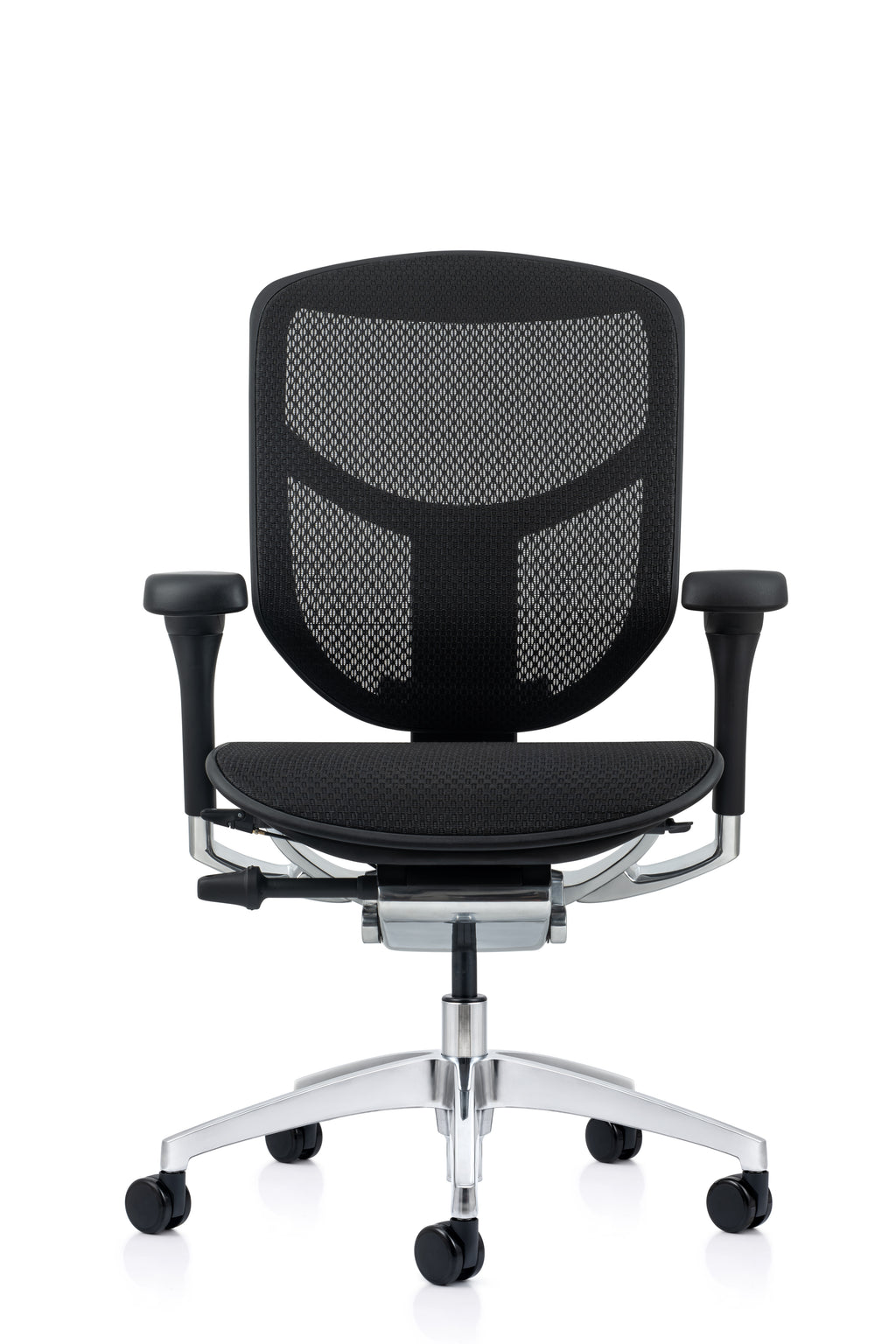 Maximize your freedom of movement with the Enjoy Elite G2, a sleek headrest-free task chair that combines iconic ergonomic lumbar support with a low-profile design for active work styles