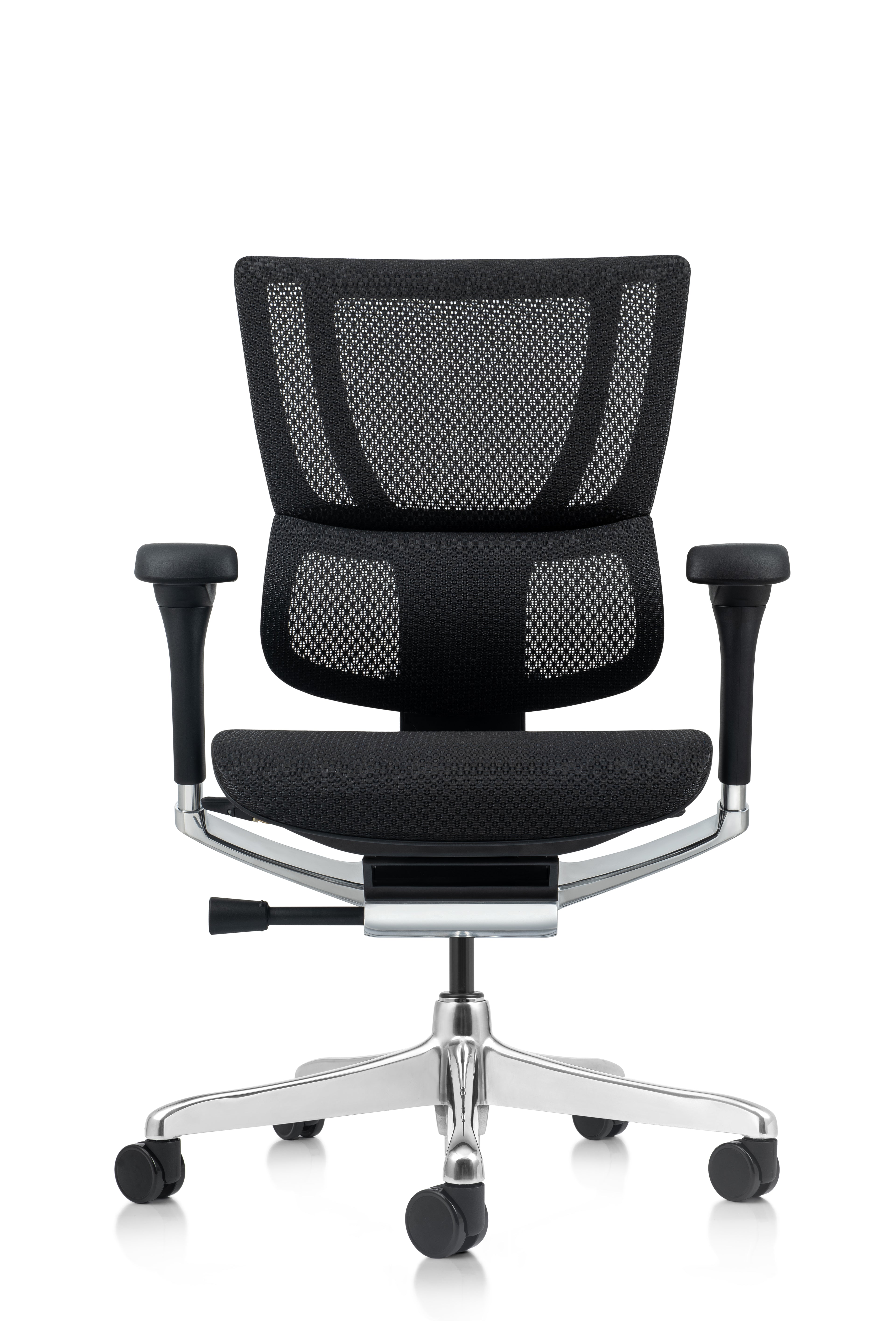 Maximize your agility with the Mirus Elite G2 Mid-Back, a headrest-free ergonomic chair designed for active sitters who need unrestricted upper-body movement