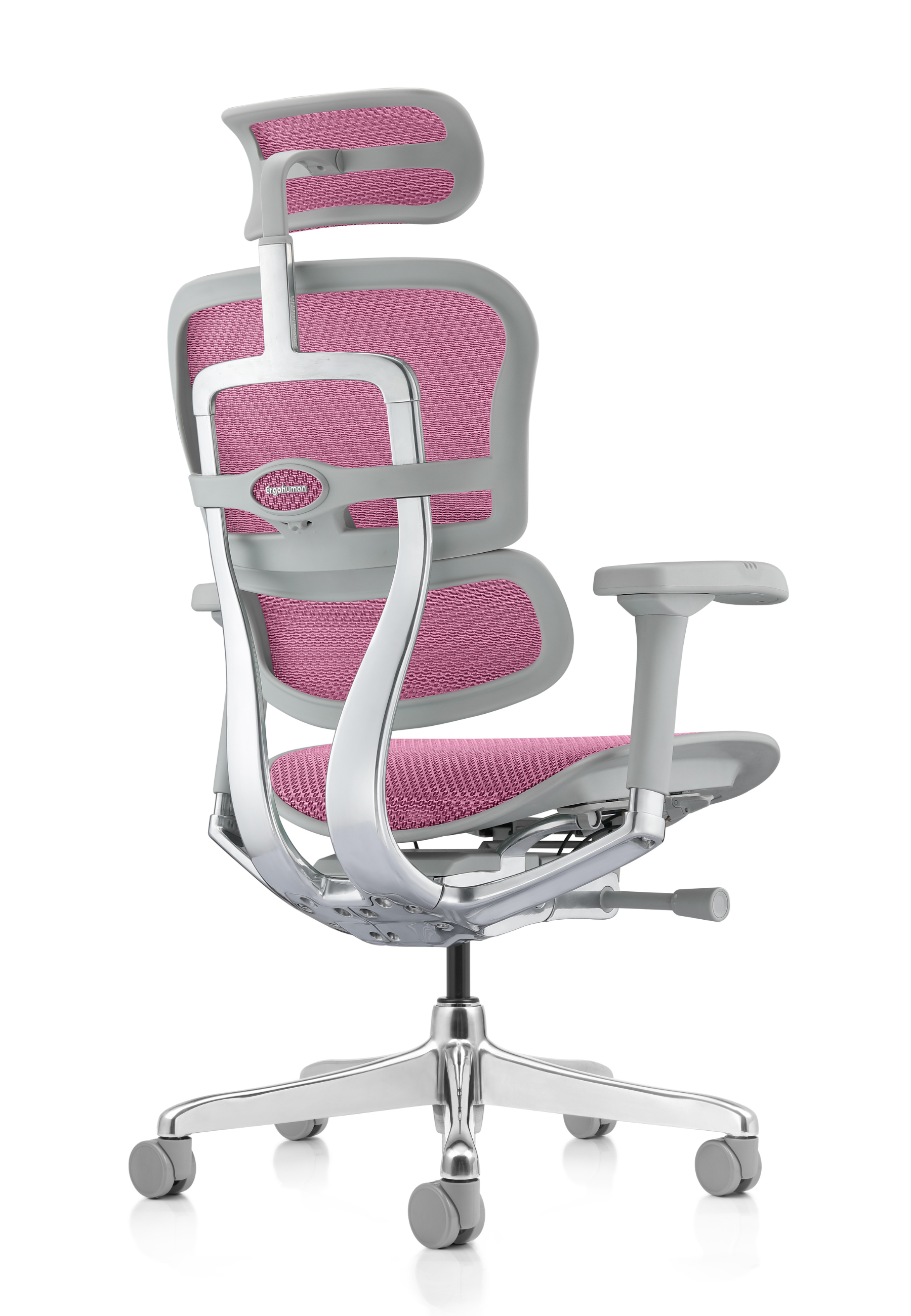 Ergohuman Elite G2 Pink Mesh Grey Frame
