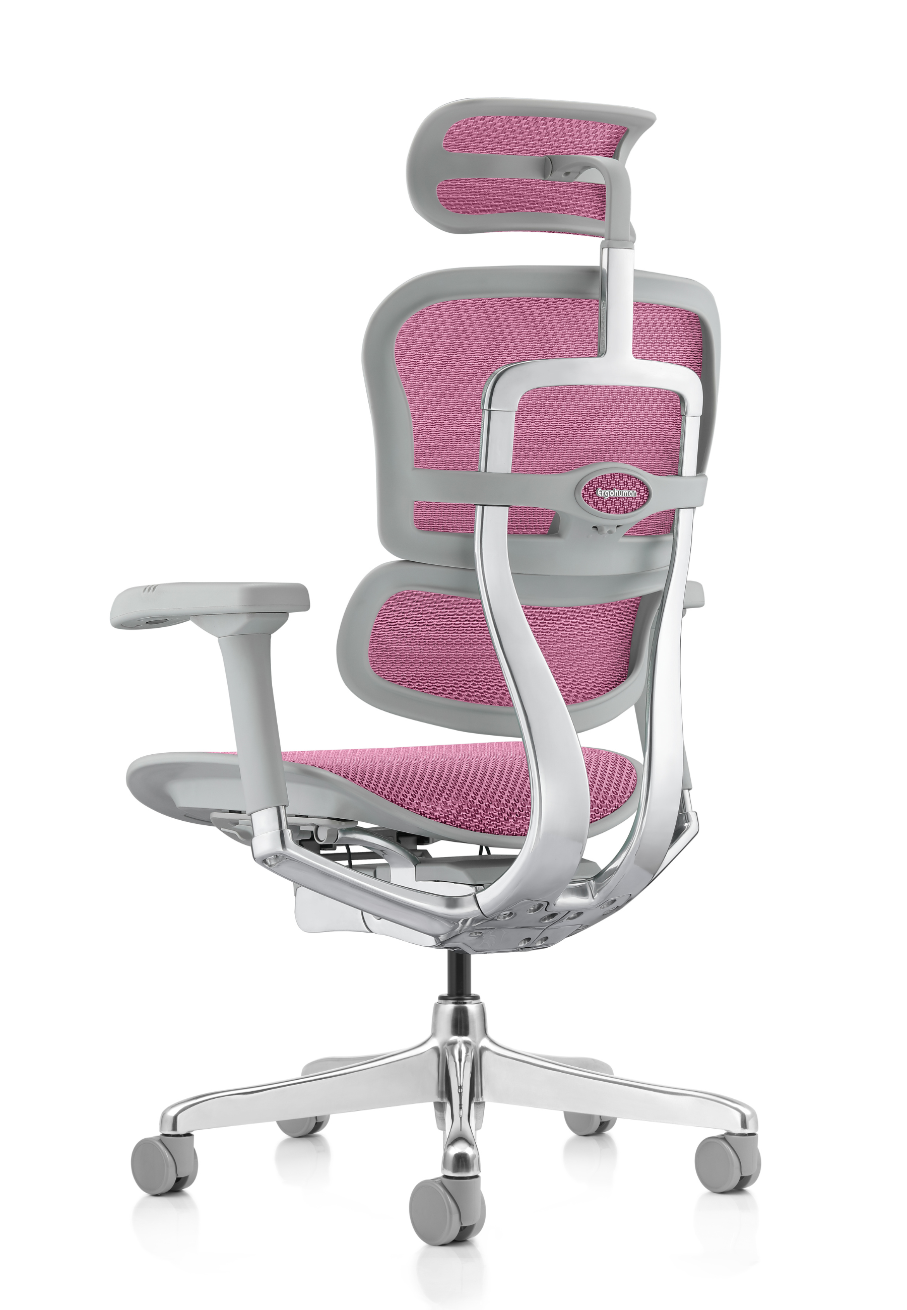 Ergohuman Elite G2 Pink Mesh Grey Frame