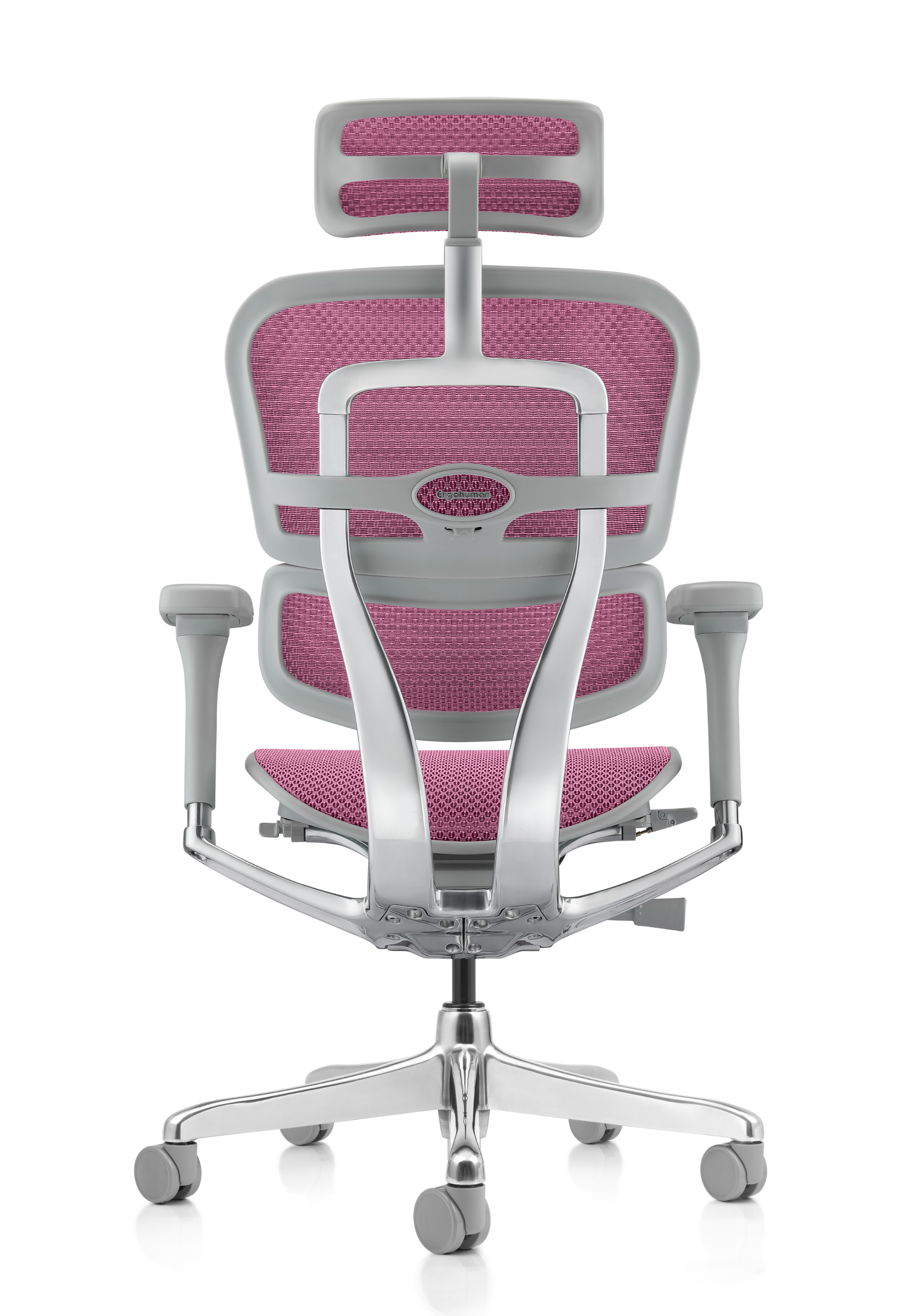 Ergohuman Elite G2 Pink Mesh Grey Frame