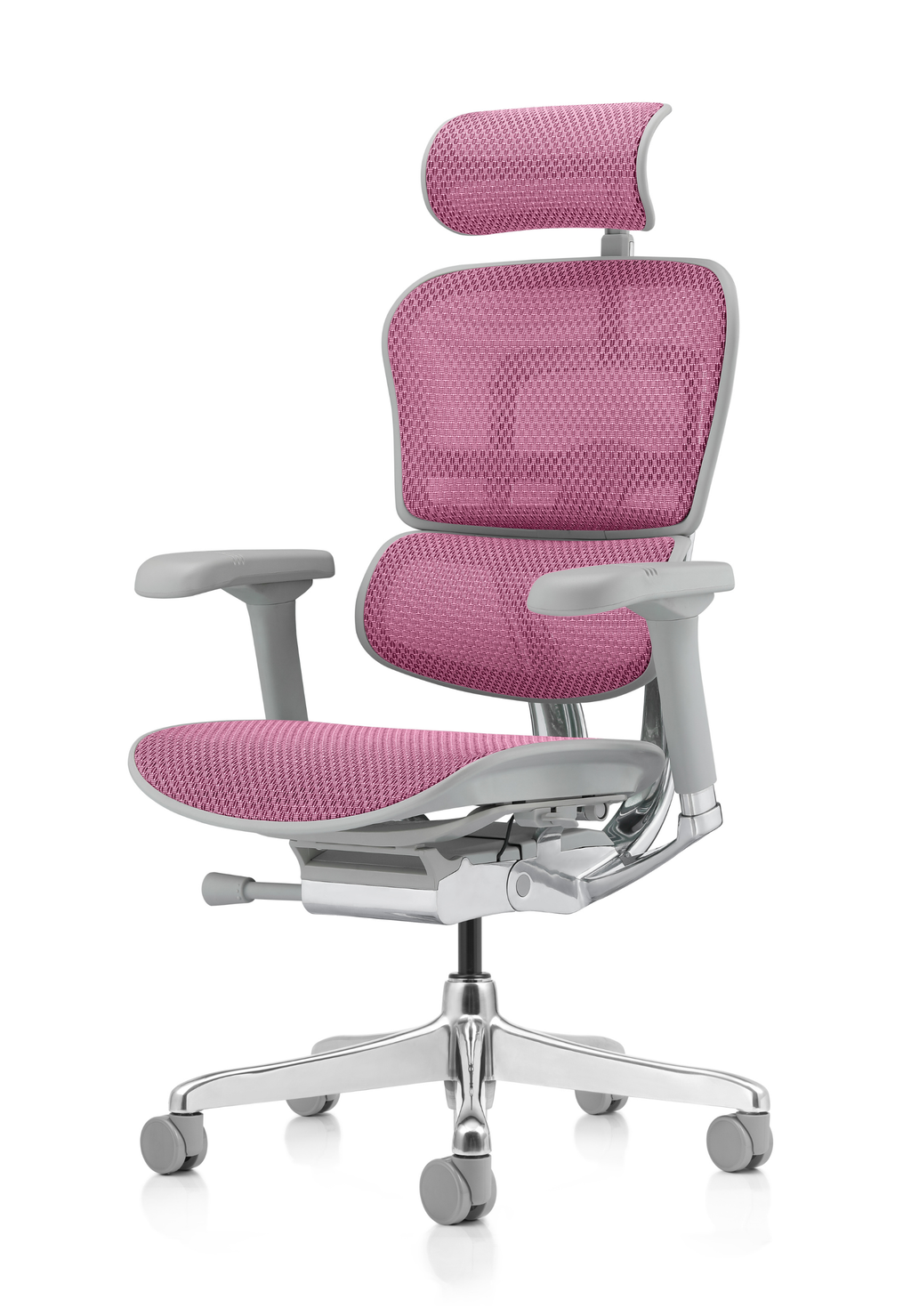 Ergohuman Elite G2 Pink Mesh Grey Frame