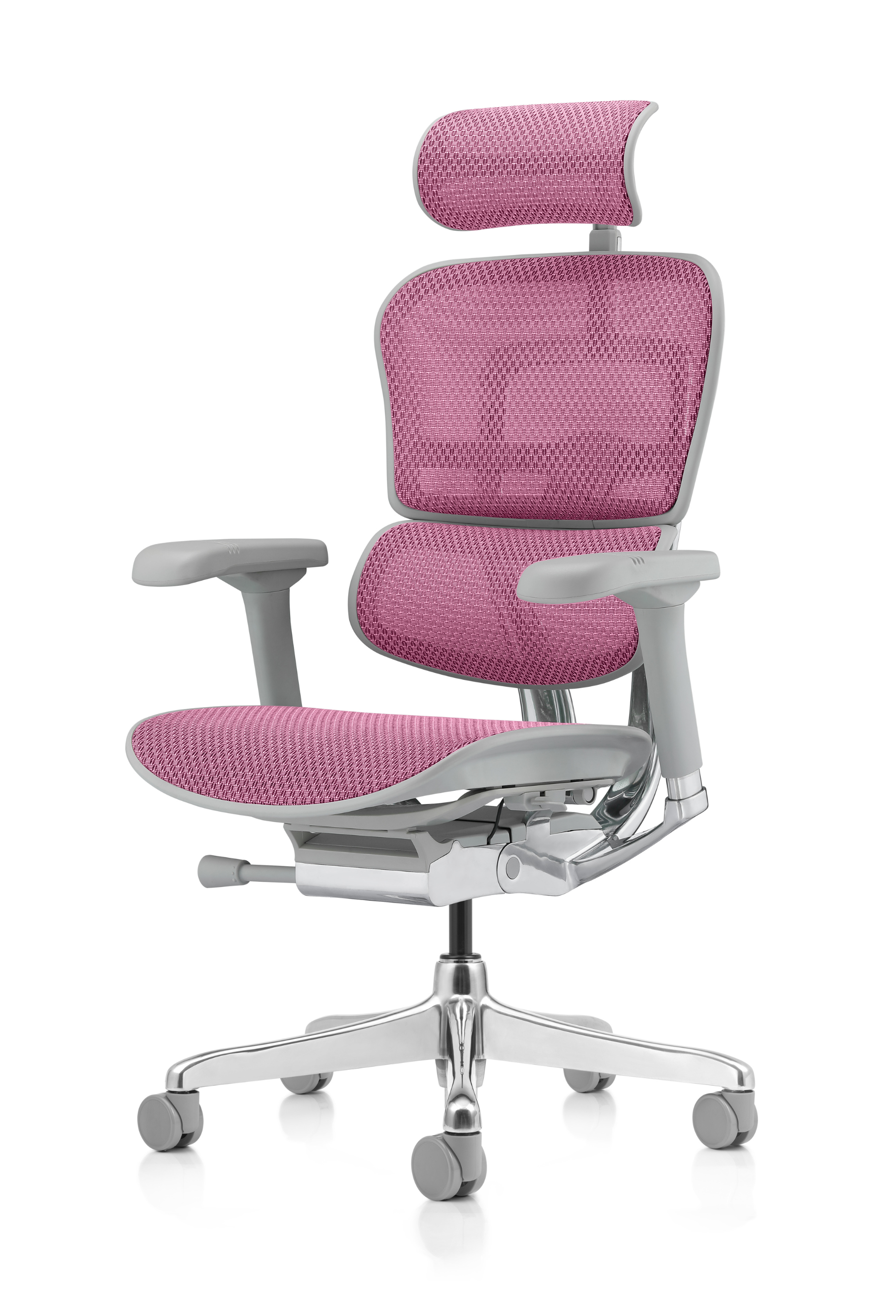 Ergohuman Elite G2 Pink Mesh Grey Frame
