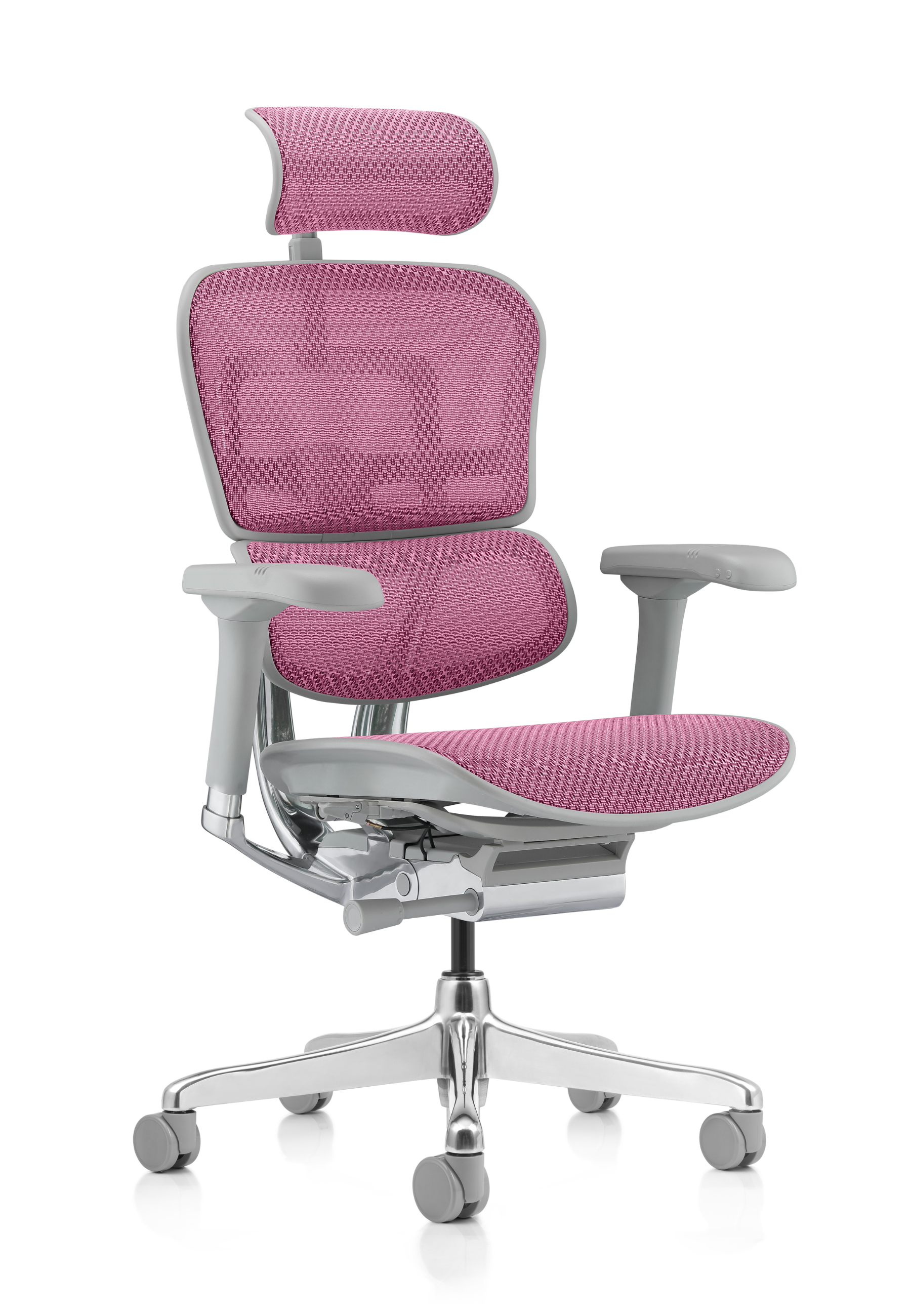Ergohuman Elite G2 Pink Mesh Grey Frame