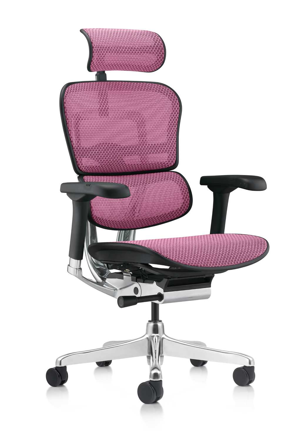 Ergohuman Elite G2 Pink Mesh Black Frame