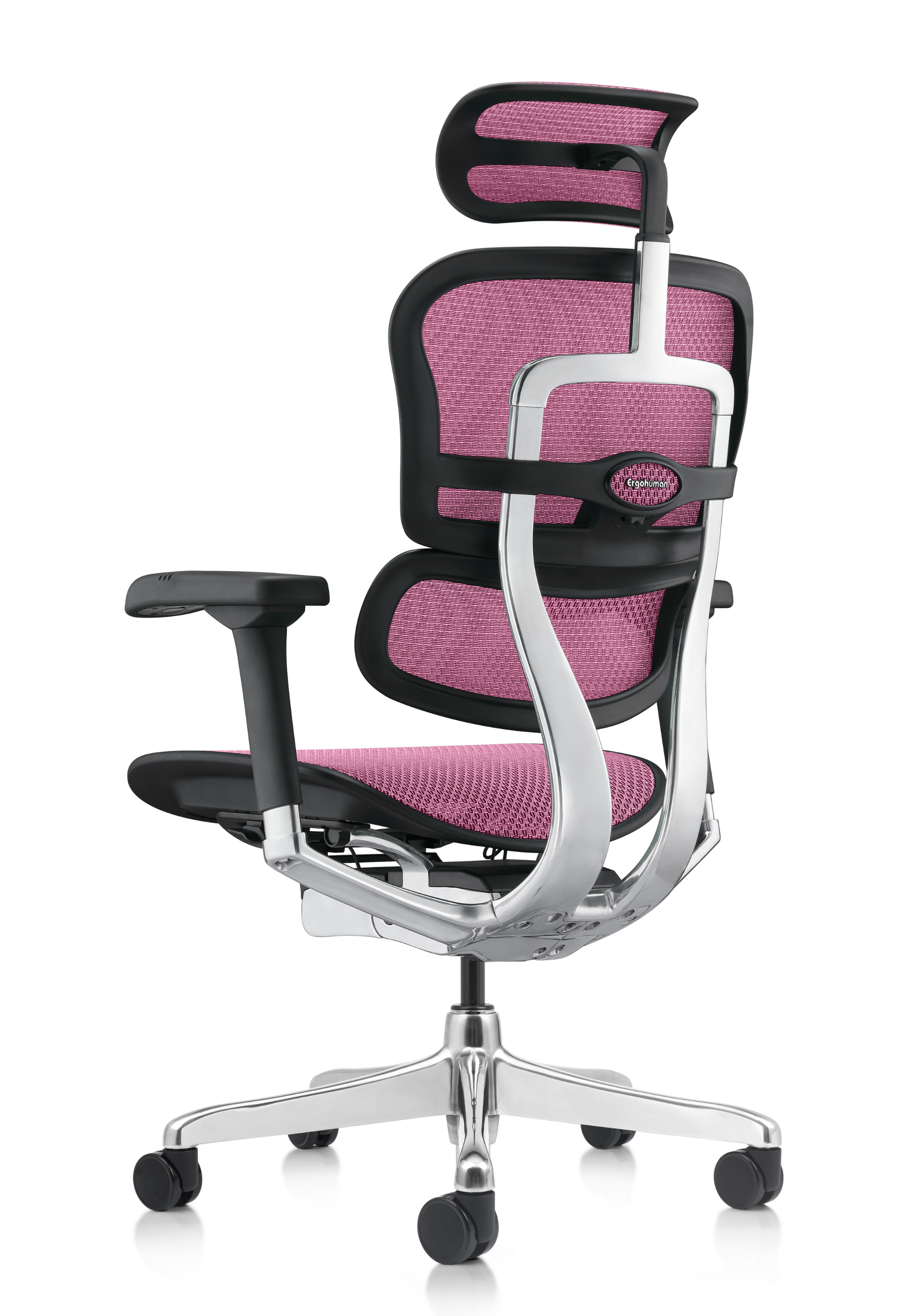 Ergohuman Elite G2 Pink Mesh Black Frame