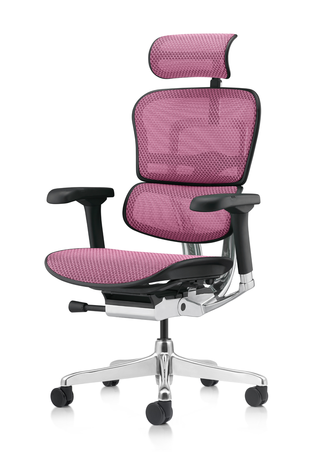 Ergohuman Elite G2 Pink Mesh Black Frame