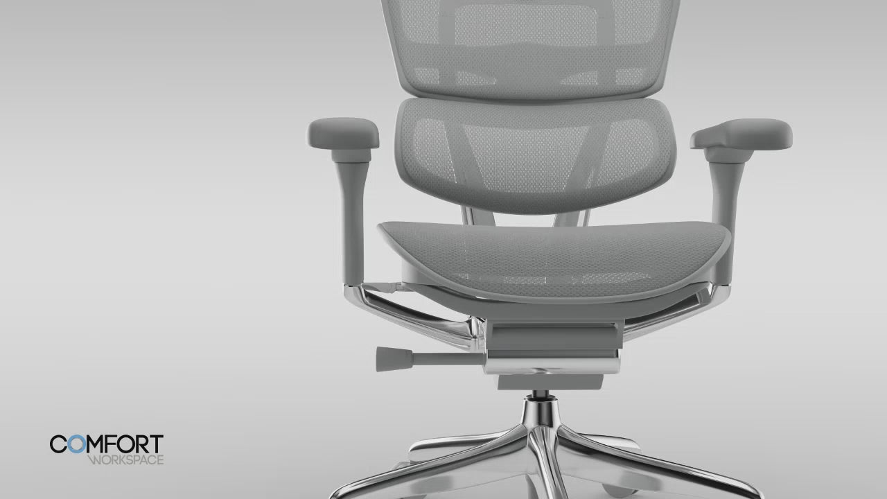 Animated guide showing how to adjust Seat Height for parallel thigh alignment and Seat Depth to ensure proper clearance behind the knees